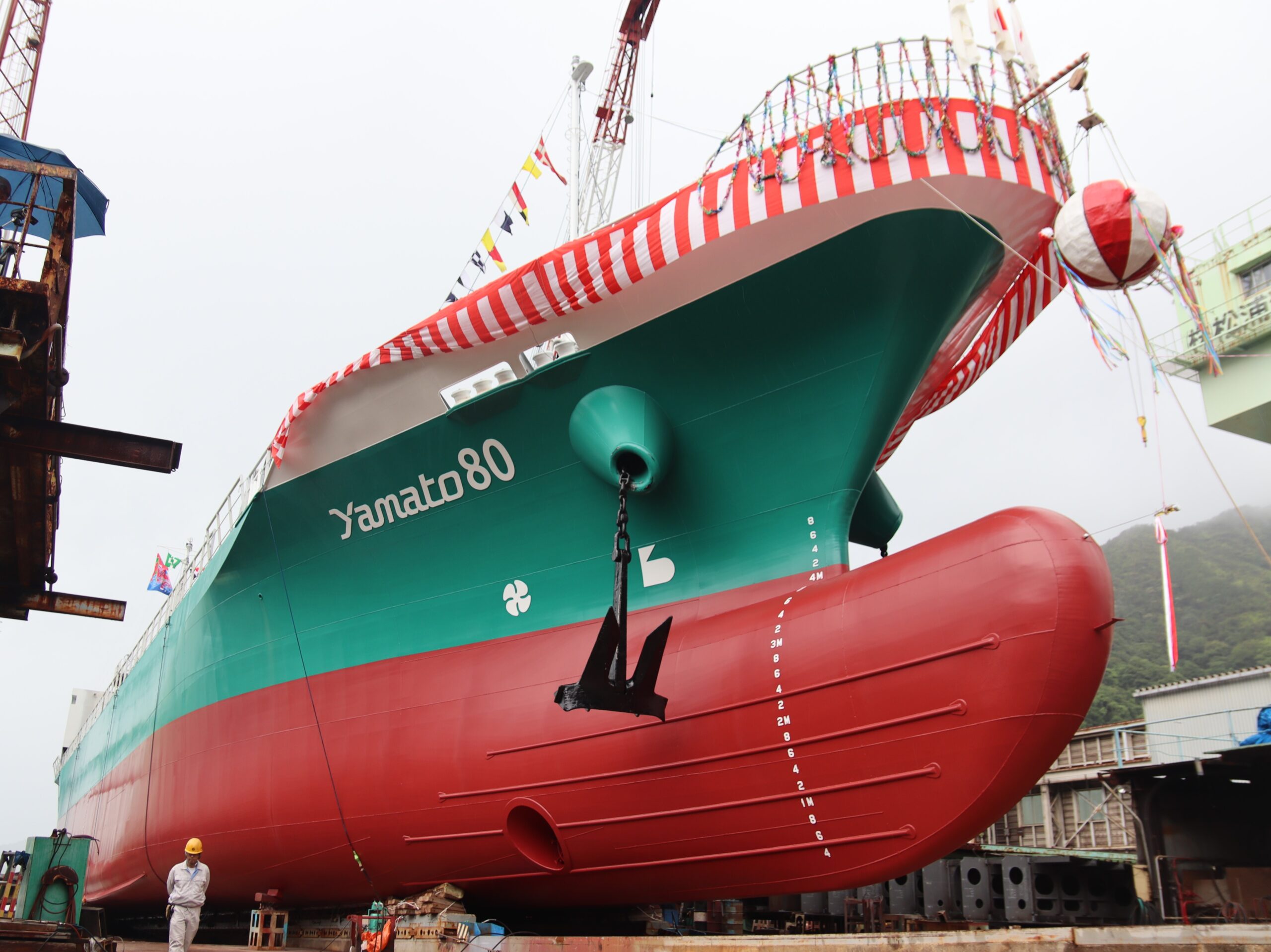 初の自社船「Yamato80」 進水式を開催しました｜お知らせ｜大和工業