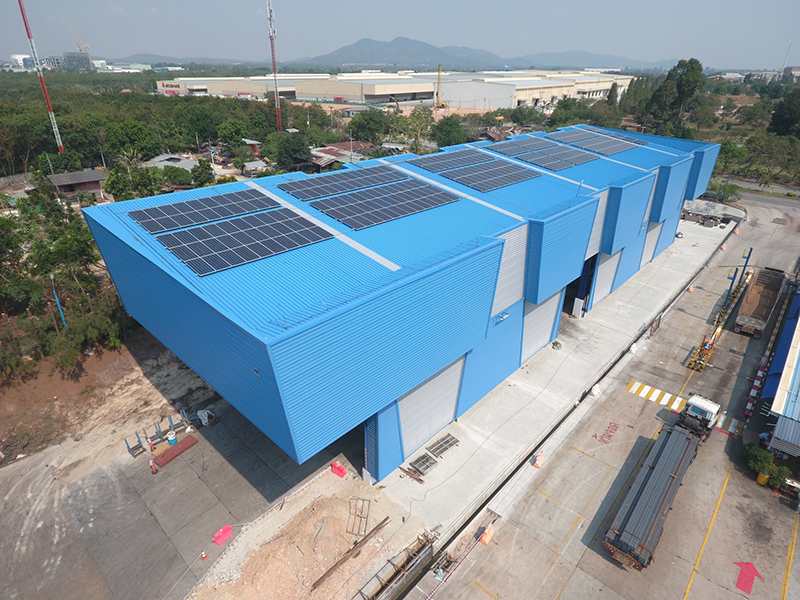 Solar power generation equipment installed in Thailand (SYS)